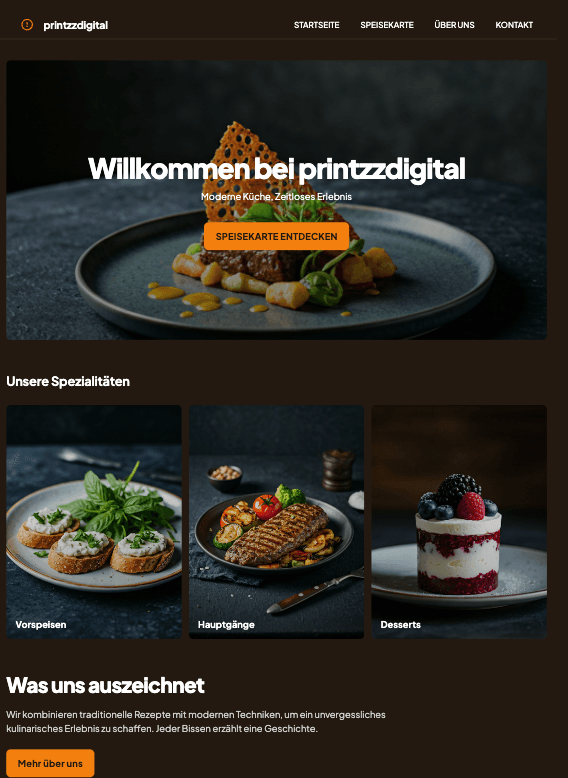 Restaurant Website